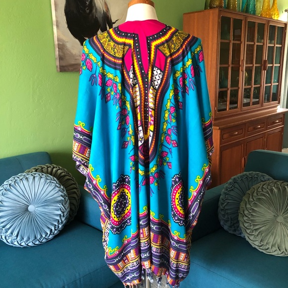 Ethnic print cover up - Picture 3 of 5